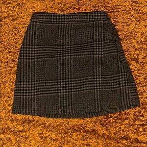 Abercrombie & Fitch Dark Plaid Mini Skirt